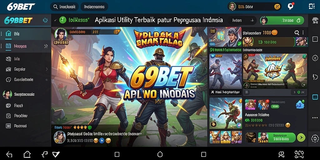 Tampilan antarmuka user-friendly dari 69BET sebagai aplikasi Utility.