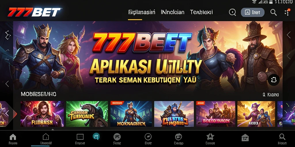 Tampilan antarmuka 777BET yang user-friendly untuk pengelolaan Utility.