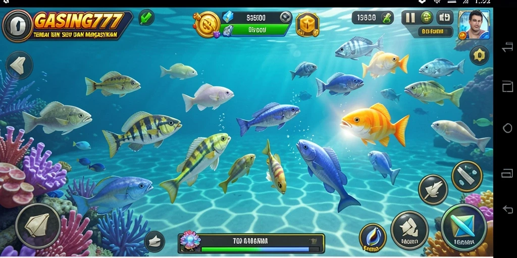 Tangkapan layar GASING777 menampilkan gameplay seru dan menarik dalam Tembak Ikan.