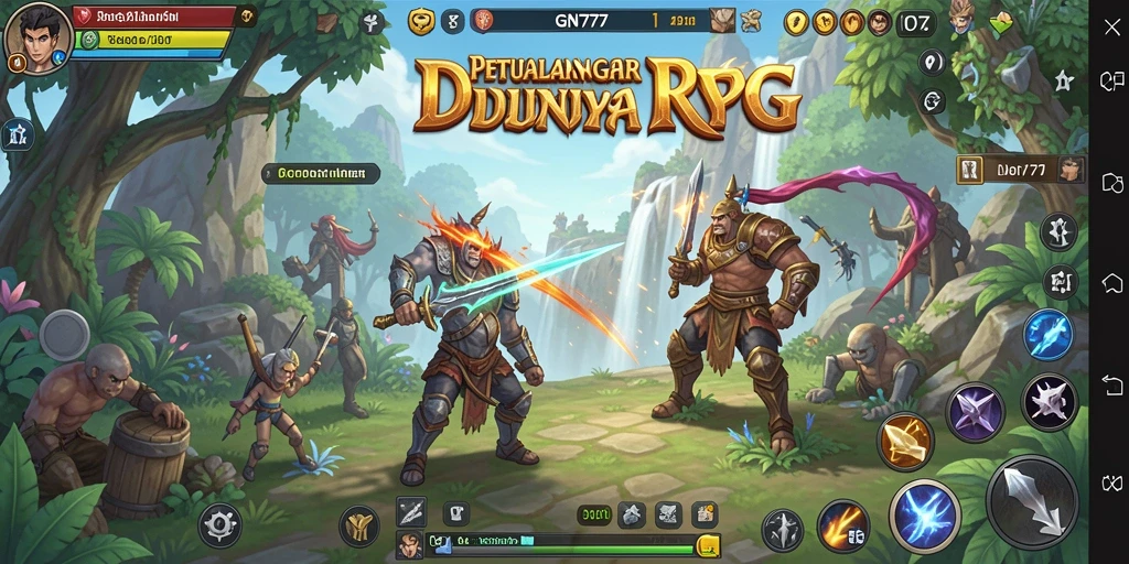 Tampilan gameplay RPG yang mendebarkan di dunia GN777.