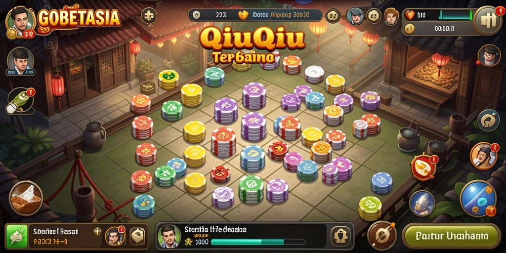 Gameplay QiuQiu yang menarik dan seru di GOBETASIA.