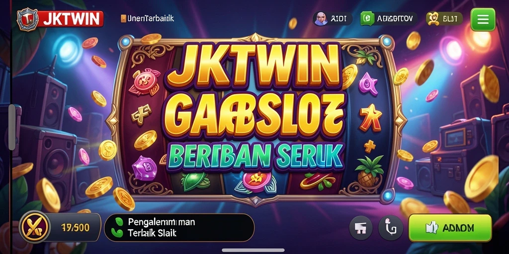 Tampilan gameplay JKTWIN dengan mesin slot yang menarik.