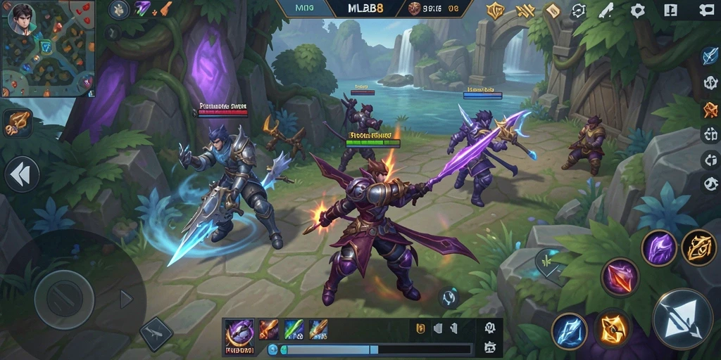 Menampilkan aksi seru dalam gameplay RPG MLBB8.