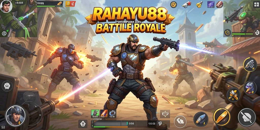 Tampilan gameplay mendebarkan dari pertempuran di RAHAYU88.